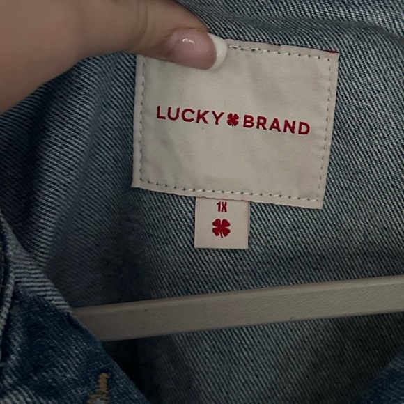 Lucky Brand-Tomboy Trucker denim jacket-Size 1X-NWT - Picture 3 of 10
